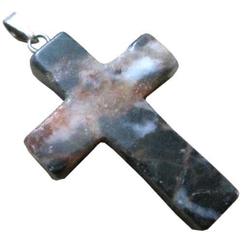 Picasso Jasper Cross Pendant 34mm