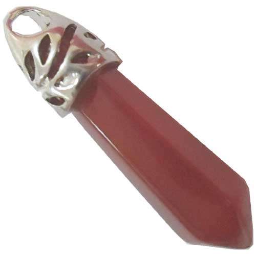 Carnelian Pendulum; about 8mm wide; 36mm long