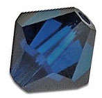 * 6mm Chinese Crystal Bicone INDIGO BLUE - Good quality with high sparkle