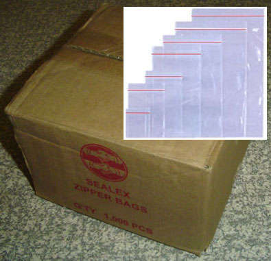 40x60mm Sealex Zipper Bags - Special on Pre-packed Box of 1000
