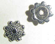 Below Cost Pricing on 8mm Antiqued Tibetan Silver Bead Cap - Too Gorgeous!