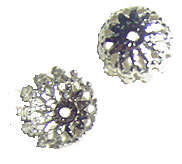 8mm Silver Filigree Bead Cap