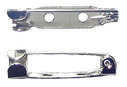25x5mm Silver Metal Brooch Back