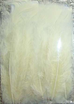 Pack of 10 Quality Turkey Flats, CREAM  (For Earrings, DreamCatchers, Mobiles, Pendants)