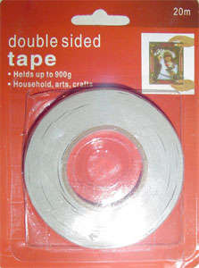 20m Roll Double Sided Tape for Household, Arts, Crafts - Holds up to 900g