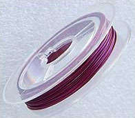 2 meters Pre-cut 0.45mm VIOLET Tigertail Wire