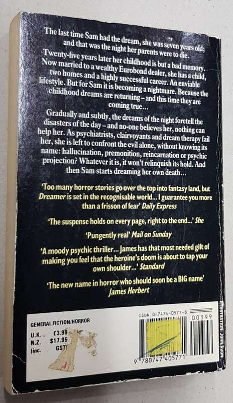 Dreamer  Peter James  (Horror)