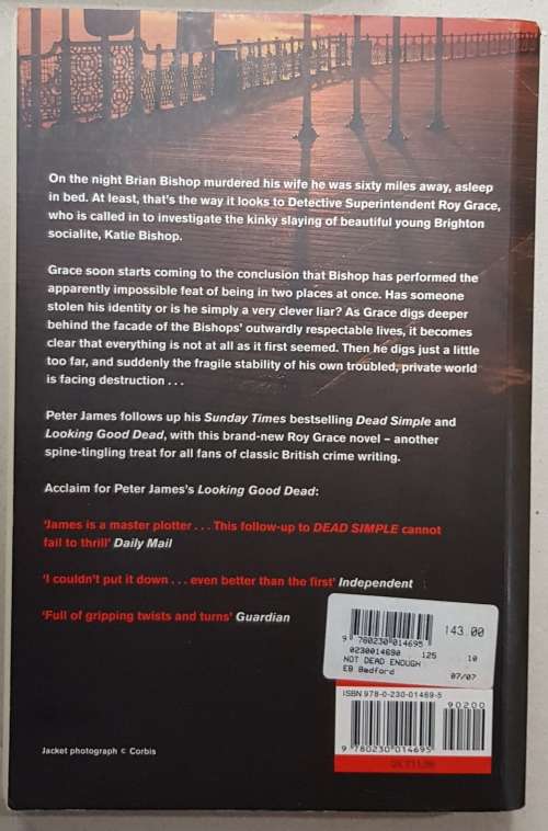 Not Dead Enough  Peter James  (Horror)