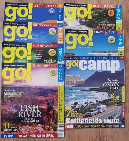 Magazines: GO!  6x Magazines - Year 2006.   Issue No: 001 to No: 006. Issues July to December 2006