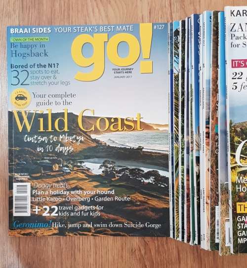 Magazines: GO! 12x Magazines - Year 2017    Issue No: 127 to No: 137. Issues January to December 201
