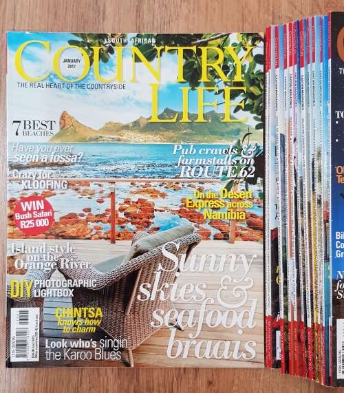 Magazines: Country Life 12x Magazines - Year 2017. Issue No: 246 to No: 257  Issues Jan to Dec