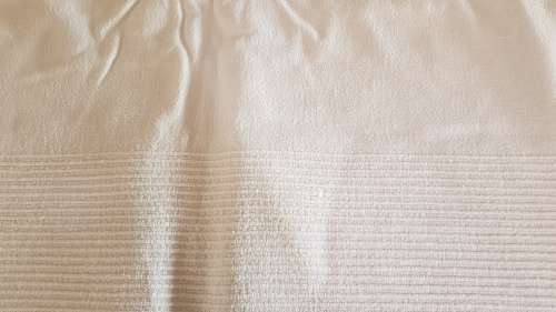 Thick Cotton rectangular white Table Cloth - size 236x146cm. Hemmed.