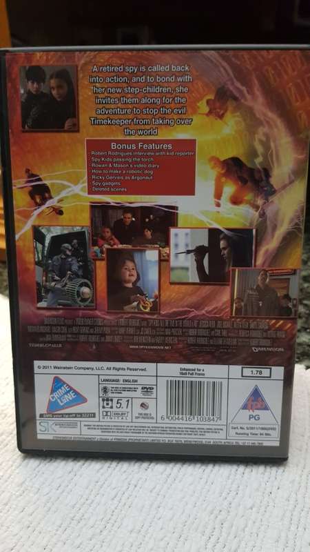 Family Entertainment DVD   Spy Kids, All the Time in the World.  Good, clean condition.