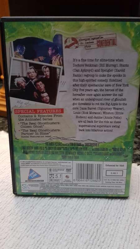 Family Entertainment DVD   Ghostbusters 2. Good, clean condition.