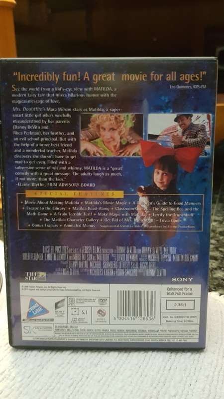 Family Entertainment DVD   Mathilda.  Special Edition. Good, clean condition.