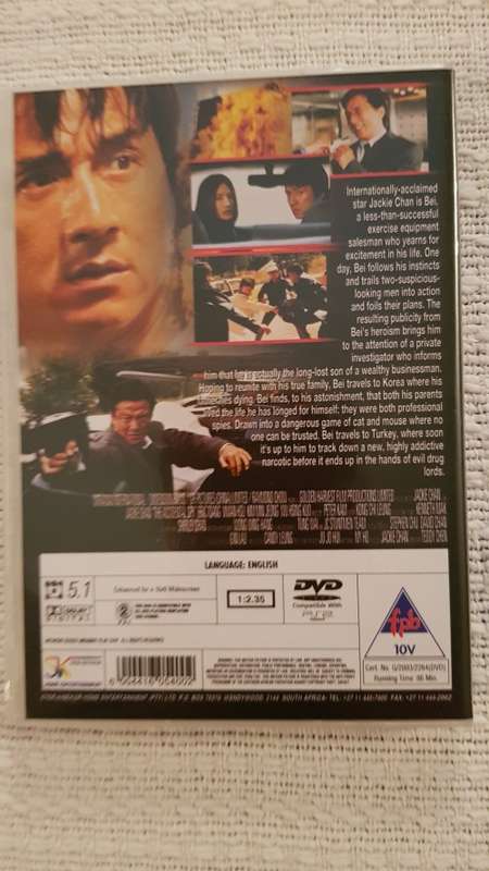DVD Movie  The Accidental Spy  Jackie Chan  Comedy 10V.