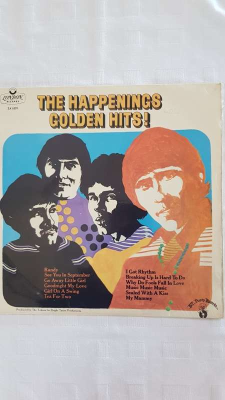 Vintage Vinyl Music LP Records. Title: The Happenings Golden Hits.