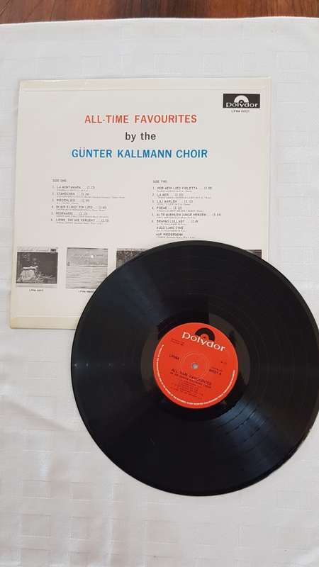 Vintage Vinyl Music LP Records. Title: All time favourites by The Günter Kallmann Choir (German).