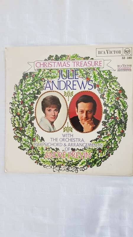 Vintage Vinyl Music LP Records. Title: Christmas Treasure, Julie Andrew with Orchestra