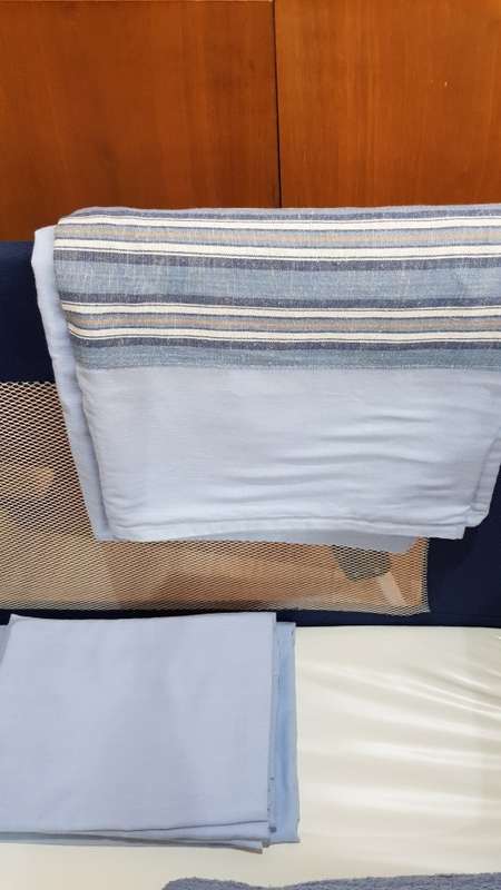 Baby camping cot with mattress and carry bag etc.