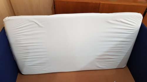 Baby camping cot with mattress and carry bag etc.