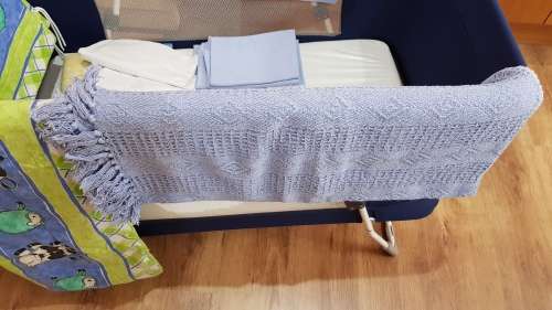 Baby camping cot with mattress and carry bag etc.