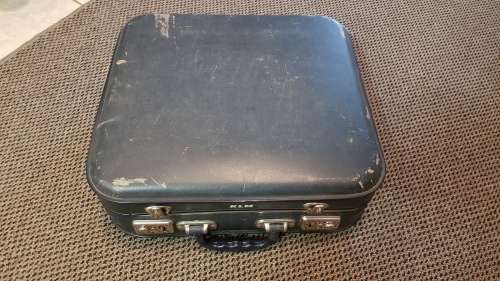 Vintage KLM Royal Dutch Airlines cabin crew, Samsonite overnight case/hand luggage.