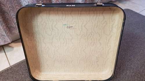 Vintage KLM Royal Dutch Airlines cabin crew, Samsonite overnight case/hand luggage.