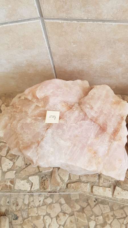 Rough Natural Pink Rose Quartz (Crystal stone) 15Kg.