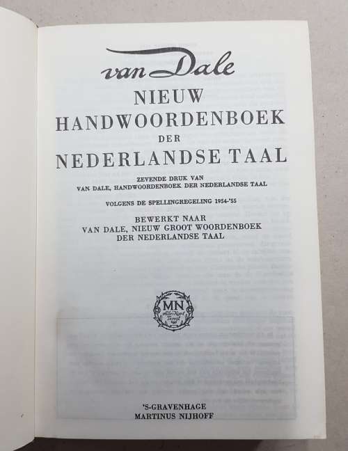The Van Dale Large Dictionary of the Dutch Language -