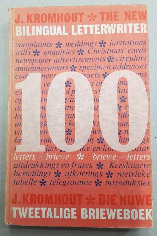 Vintage:  The New Bilingual Letterwriter /Die Nuwe Tweetalige Brieweboek - by J. Kromhout
