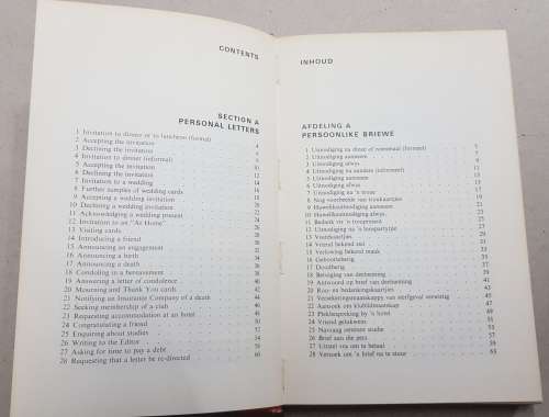 Vintage:  The New Bilingual Letterwriter /Die Nuwe Tweetalige Brieweboek - by J. Kromhout