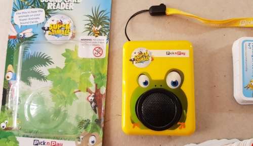 Sound Card Reader: Pick n Pay Super Animals card reader plus cards  89 cards