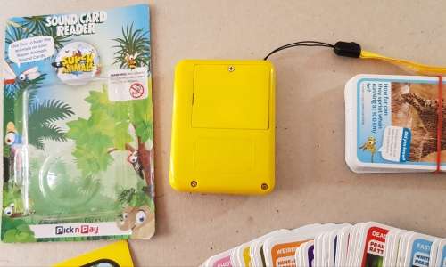 Sound Card Reader: Pick n Pay Super Animals card reader plus cards  89 cards
