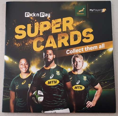 Card Albums: Pick n Pay 2019 Rugby World Cup Super Cards  Collectors Album