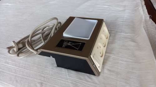 PROJEKBOY Projector Aid. Metal box with 3 x 2pin plugs.
