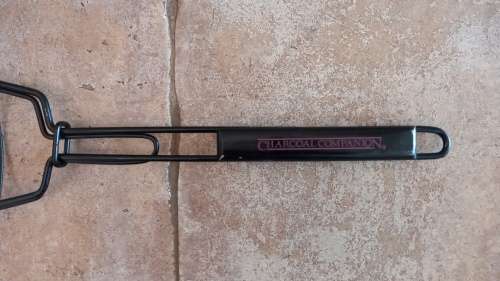 Fish Braai Grid, Charcoal Companion brand, portable foldable black metal