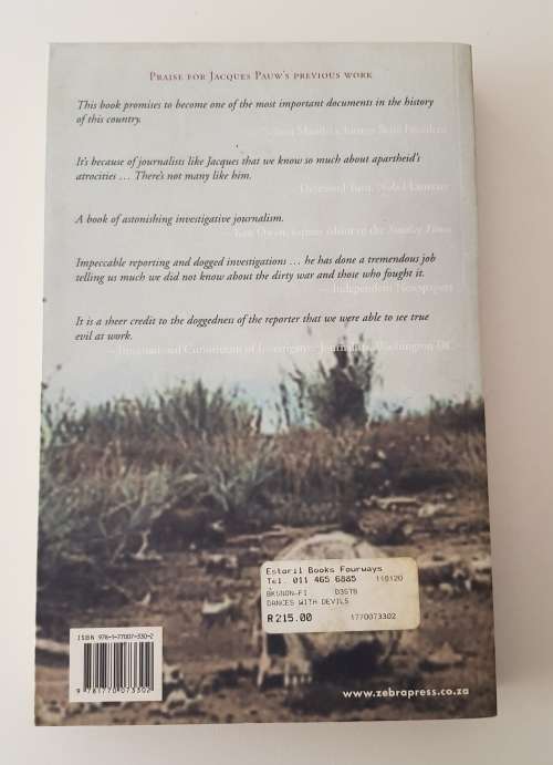 Dances with Devils  Jacques Pauw. Contains colour Photographs.