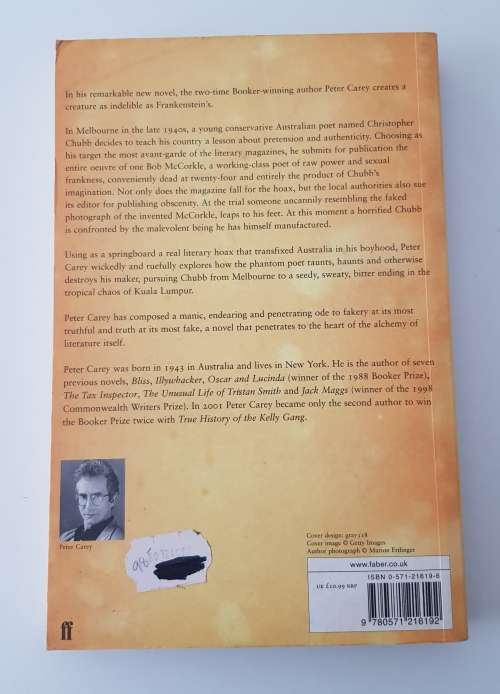 My life as a Fake  Peter Carey
