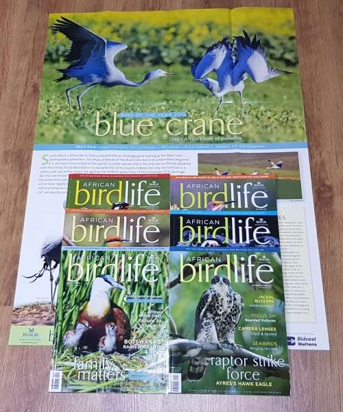 Magazines: African Birdlife Magazines.  6x Magazines. African Birdlife 2014/2015 Vol. 3.