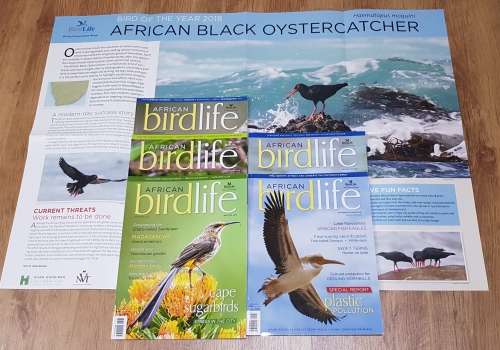 Magazines: African Birdlife Magazines.  5x Magazines. African Birdlife 2017/2018 Vol. 6.