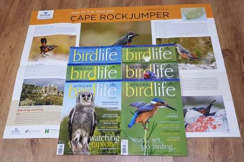 Magazines: African Birdlife Magazines.  6x Magazines. African Birdlife 2020/2021 Vol. 9.