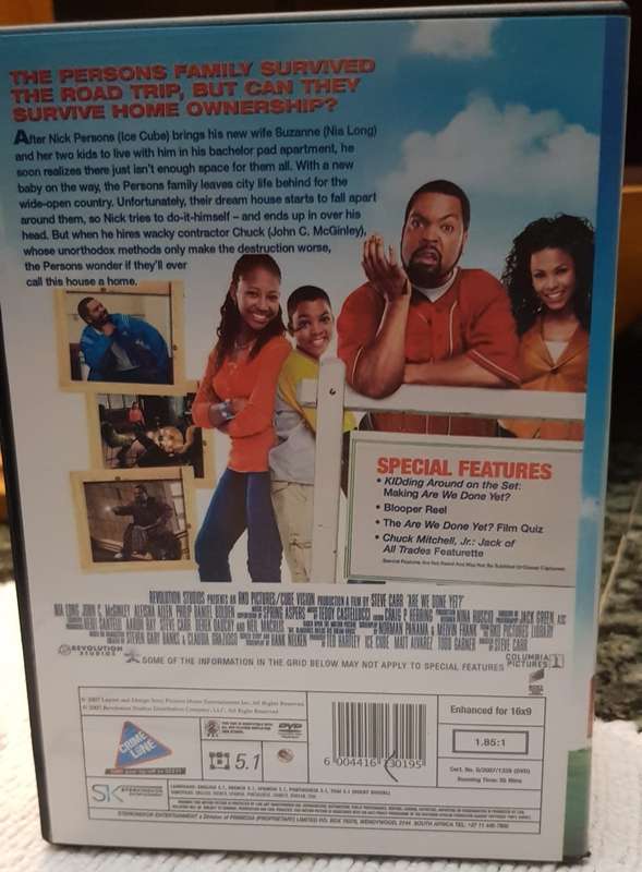 Family Entertainment DVD    Are we Done Yet? - Ice Cube.  Good, clean condition.