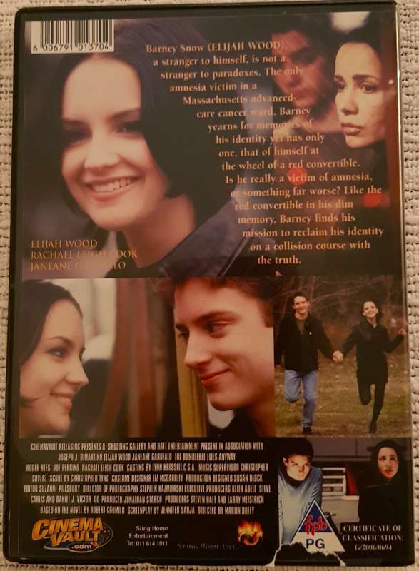 DVD Movie  The Bumblebee Flies Away  Elijah Wood Drama - PG