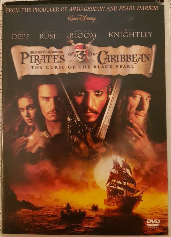 DVD Movie  Pirates of the Caribbean/The Curse of the Black Pearl  Johnny Depp  Comedy  10 V