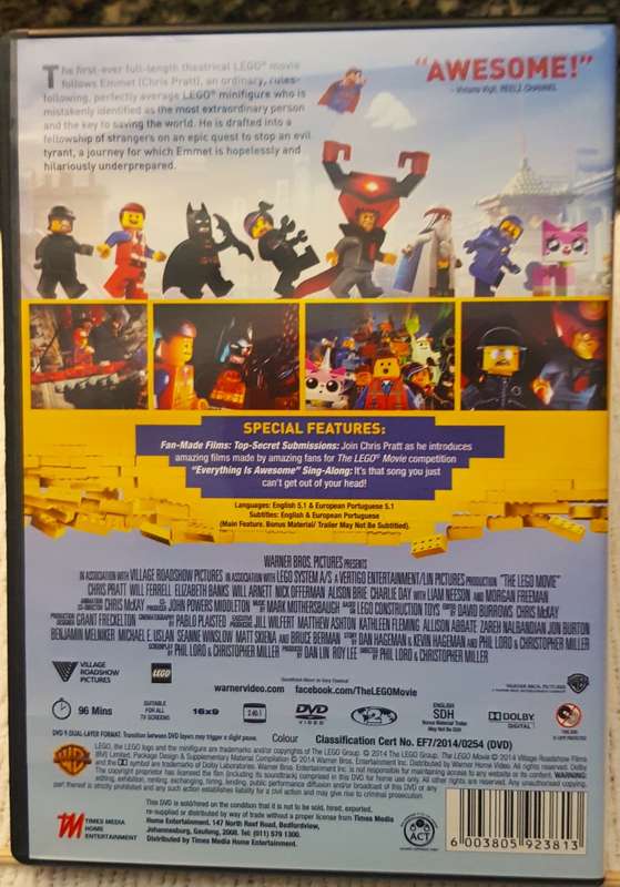 Kids DVD   The Lego Movie. Good, clean condition.