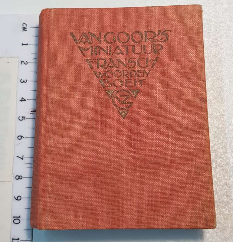 Vintage Dutch dictionary 1942. Miniatuur Fransch Woordenboek - Collectors piece.