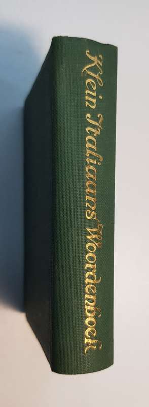 Vintage Dutch dictionary 1960. Klein Italiaans Woordenboek Collectors piece.