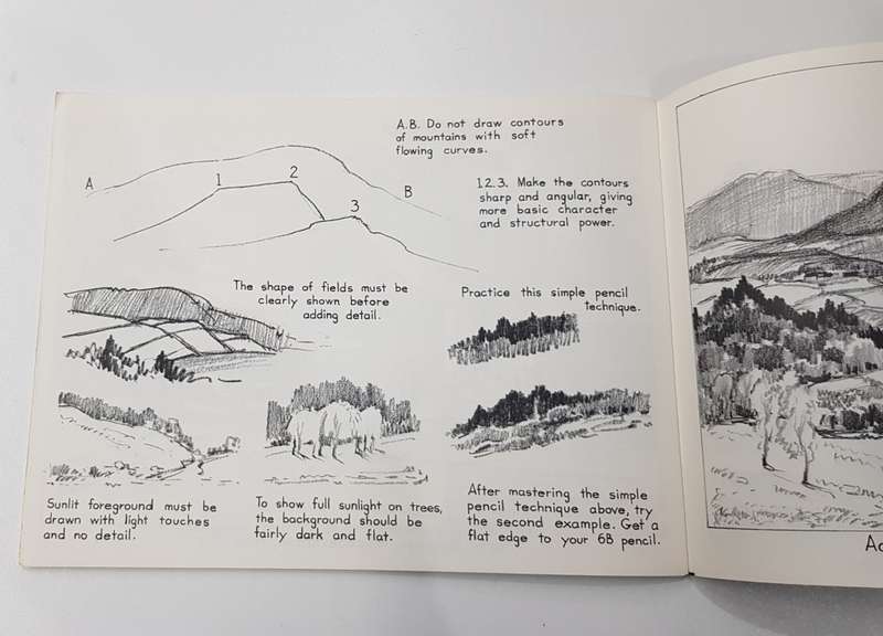 Vintage Paint Book. Sketching Out of Doors by Leonard Richmond (Piman 26).