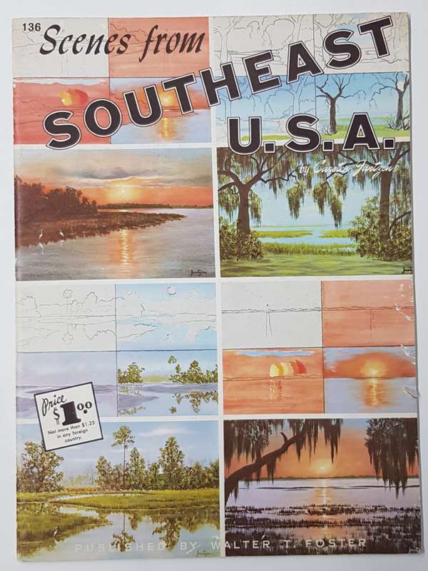 Vintage How to Paint Book:  Step by Step Scenes from Southeast USA by Carsten Jantzen